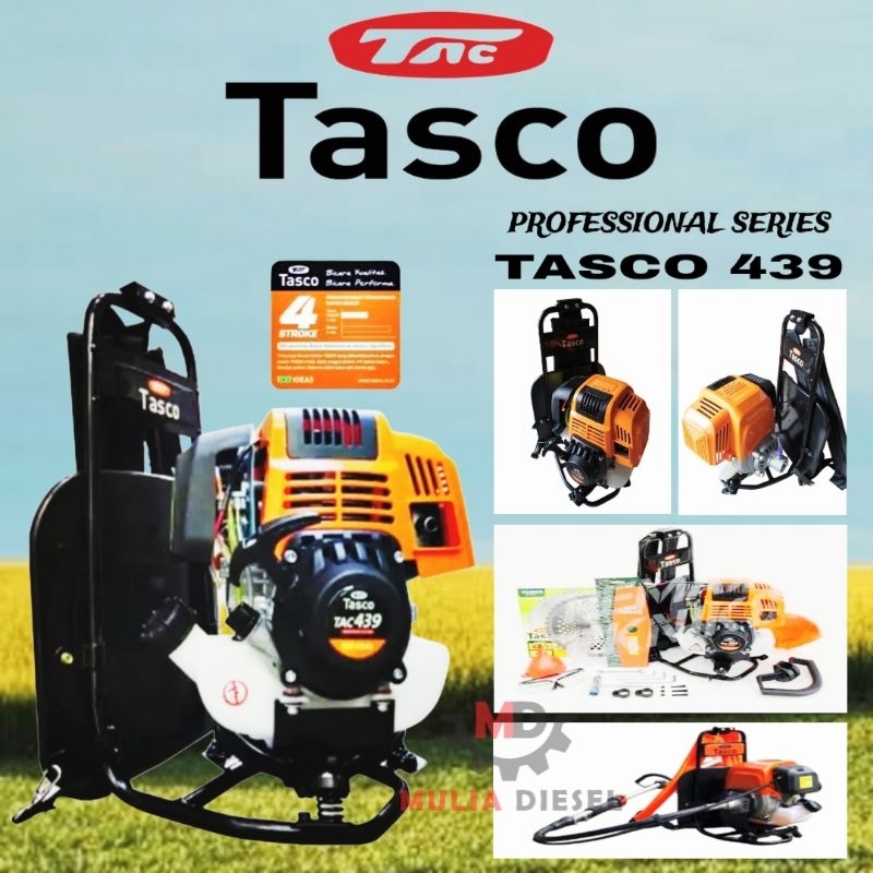 Jual Mesin Potong Tebas Rumput Padi Gendong Brushcutter Tasco 439 4 TAK ...