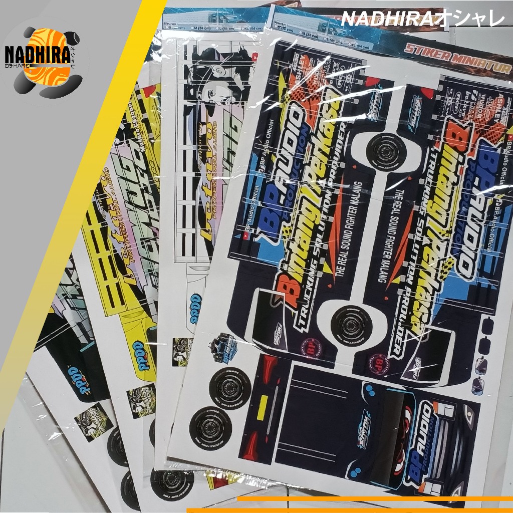 Jual Stiker miniatur truk Sound System Brewog Bofago RWJ Bintang ...