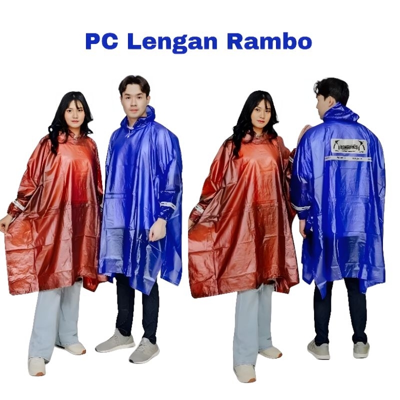 Jual Jas Hujan Mantel Penguin's Poncho Lengan Rambo Dewasa Big Size ...