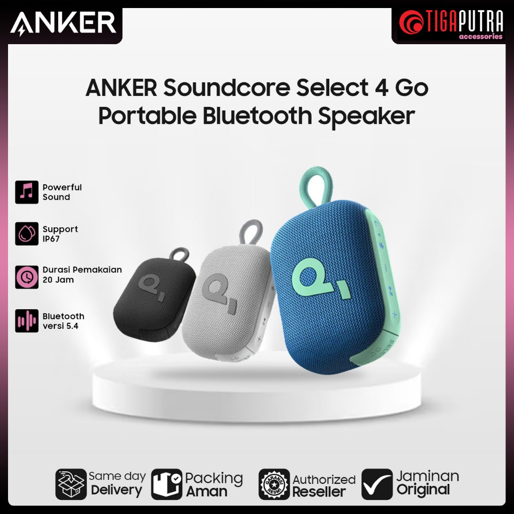 Jual ANKER Soundcore Select 4 Go Portable Bluetooth Speaker | Shopee ...