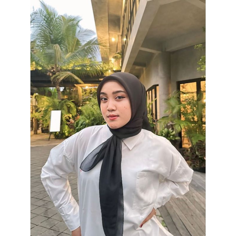 Jual Basic Scraf Premium Warna Black | Shopee Indonesia