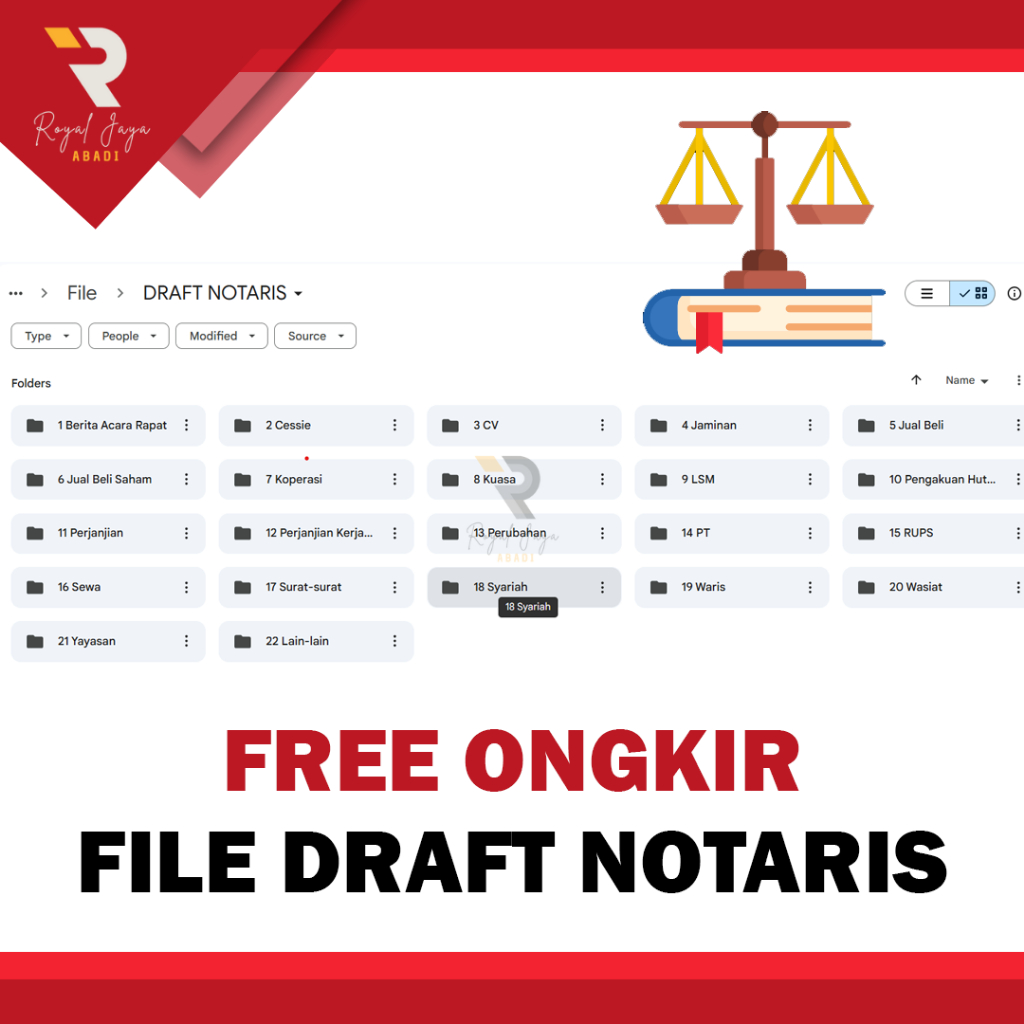 Jual DRAFT FILE NOTARIS WORD - EDITABLE | Shopee Indonesia