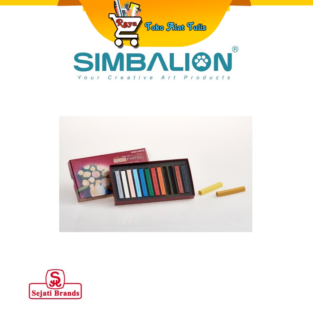 Jual Simbalion Soft Pastel SP-12 Warna | Shopee Indonesia