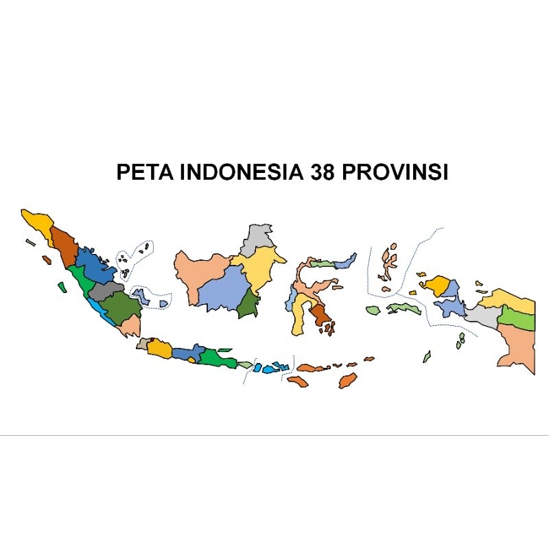 Jual Template Peta Indonesia 38 Provinsi Power Point | Shopee Indonesia