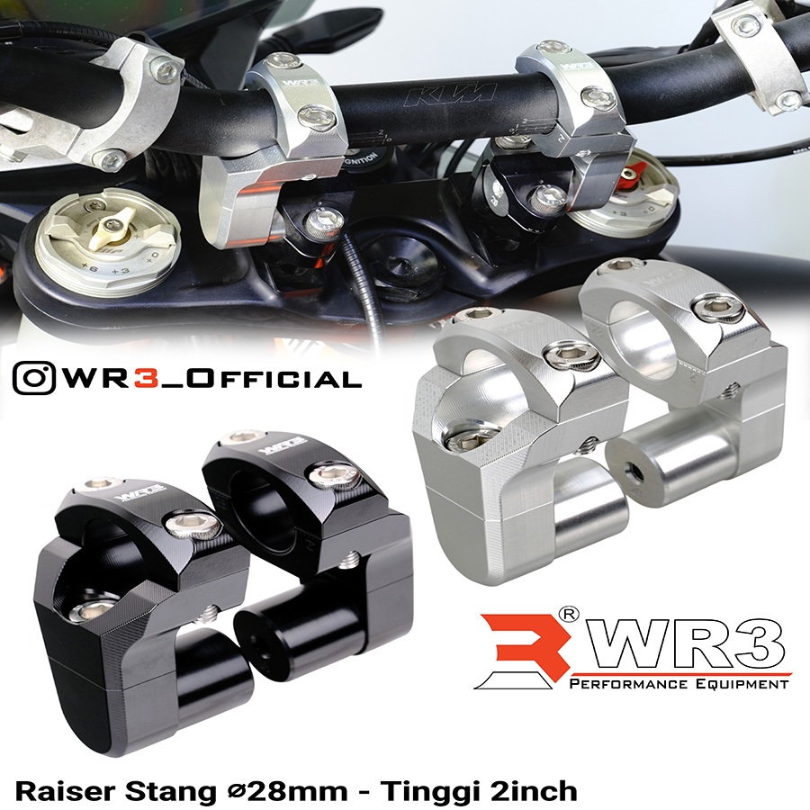 Jual Raiser Riser Pivot Peninggi Stang Fat Bar WR3 Universal | Shopee ...