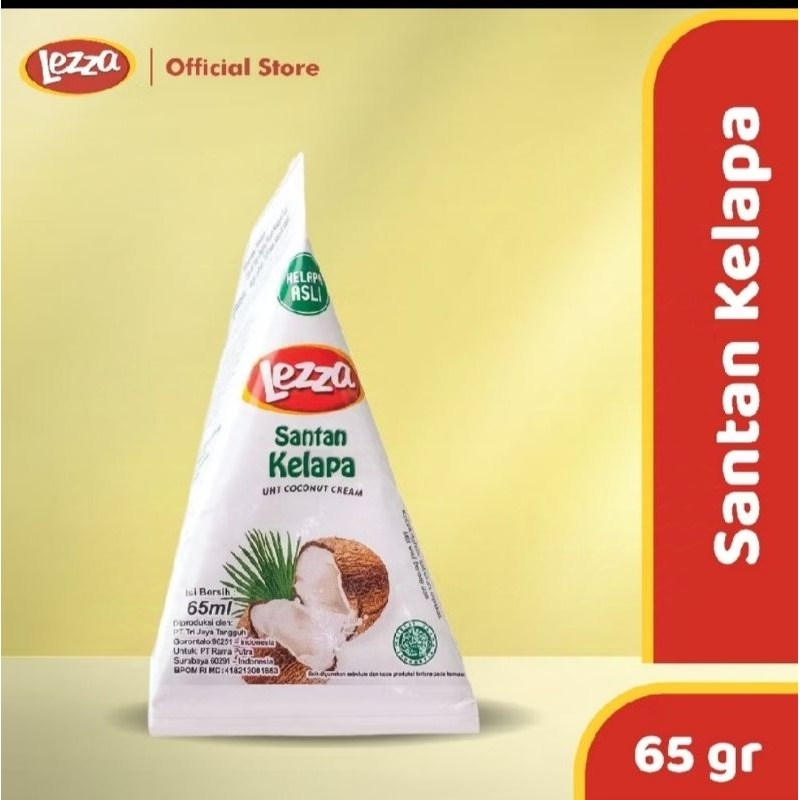 Jual Santan Kelapa Lezza 65ml 1dus 36pcs | Santan Kelapa Coconut cream ...