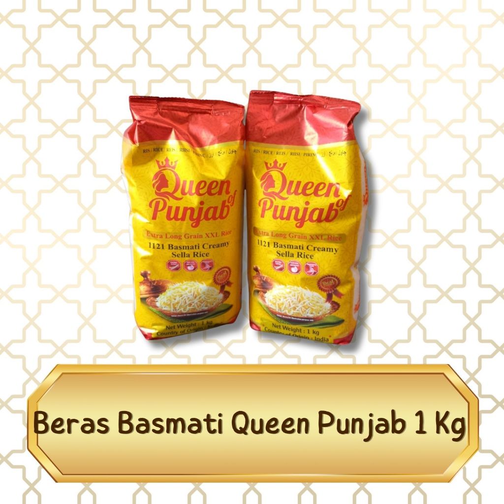 Jual BASMATI 1KG QUEEN PUNJAB REPACK ELEGAN I BERAS EXTRA LONG RICE ...