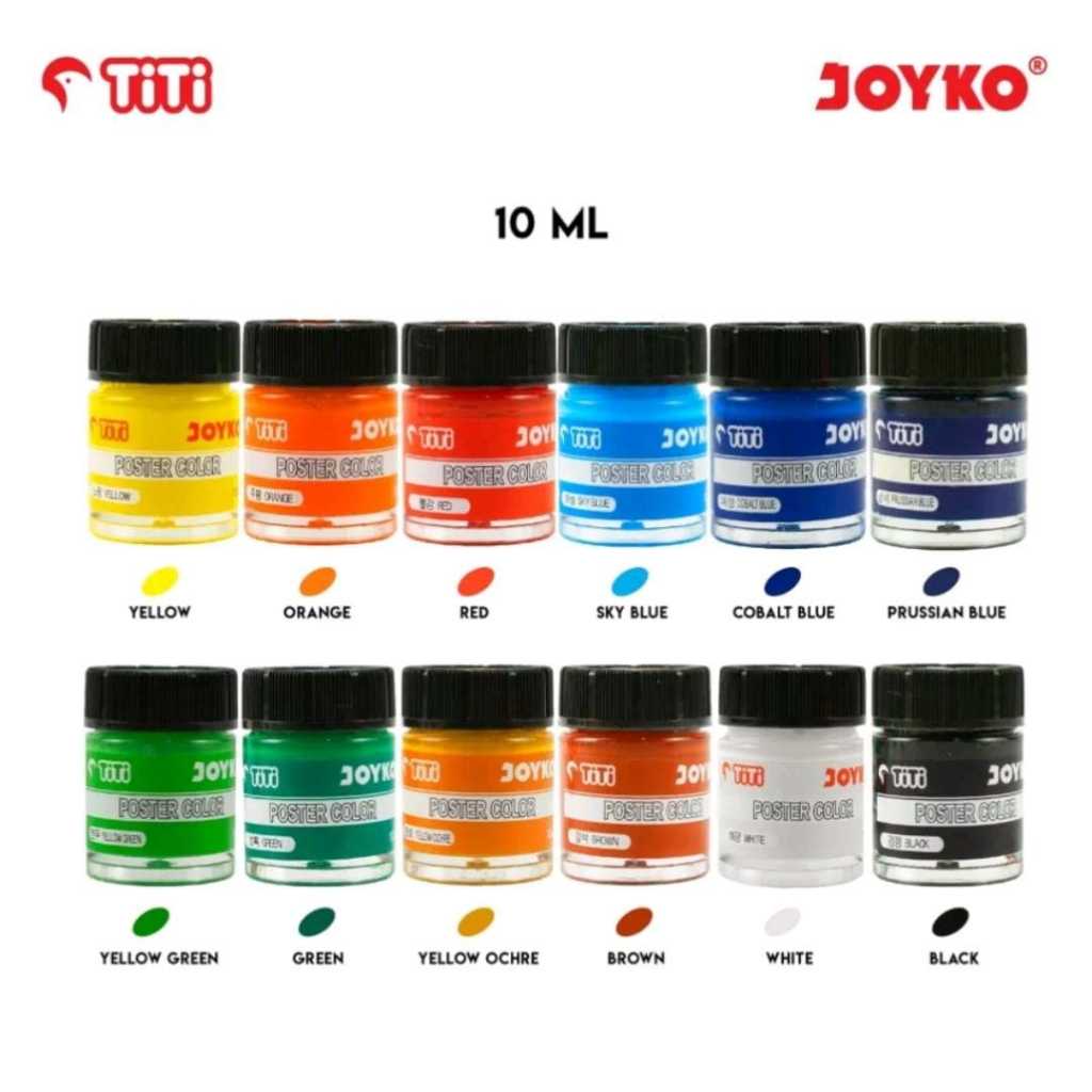 Jual HSM - (SATU LUSIN) Poster Color Cat Poster 6ML- 12 Colors 1 Box 12 ...