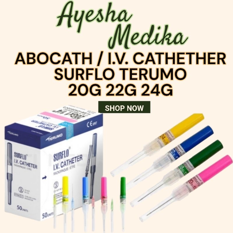 Jual ABOCATH I.V. CATHETER SURFLO TERUMO | Shopee Indonesia