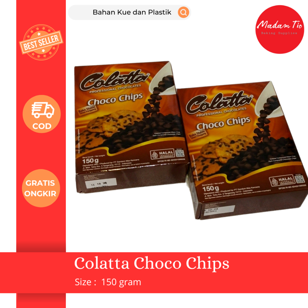 Jual Colatta Choco Chips 150gr 1pcs | Shopee Indonesia