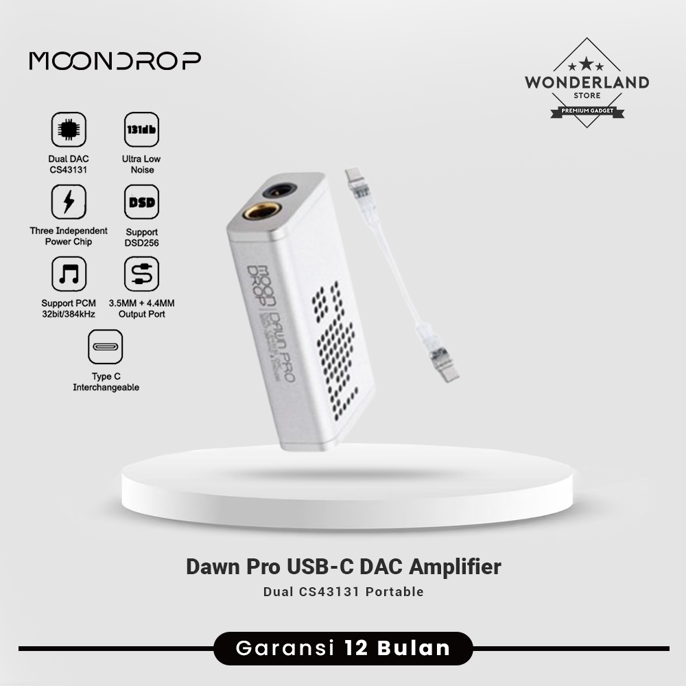 Iems For Gaming MOONDROP Dawn Pro USB DAC/AMP - Dual CS43131 Chip Hi-Res Audio (32Bit/384kHz) For Phones & PCs Moondrop Aria 2 - Foto 11