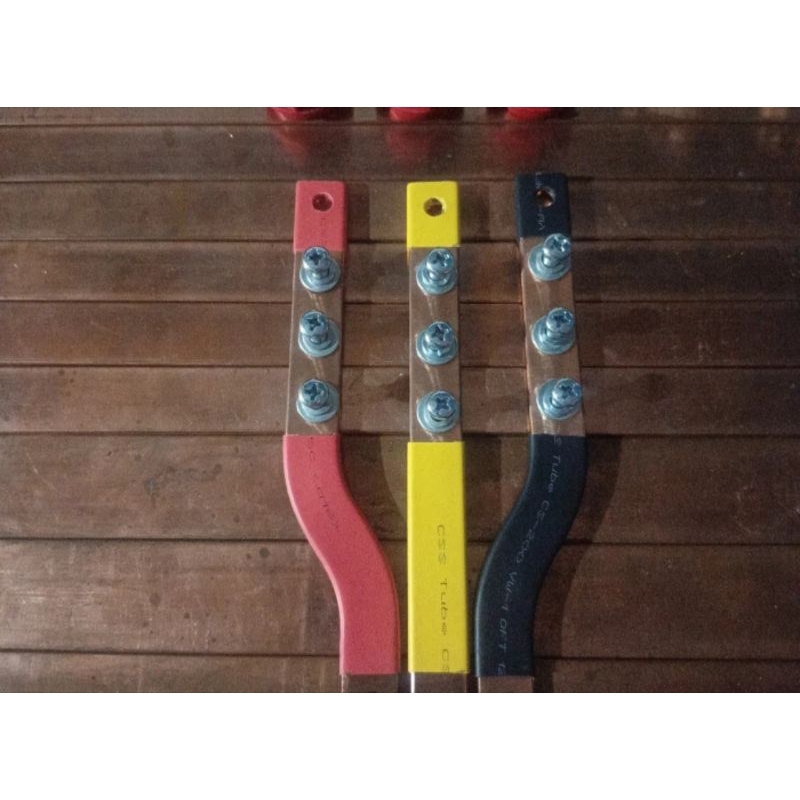 Jual BUSBAR 3×15 RST PANJANG 15 CM UNTUK MCCB 30A/100A | Shopee Indonesia