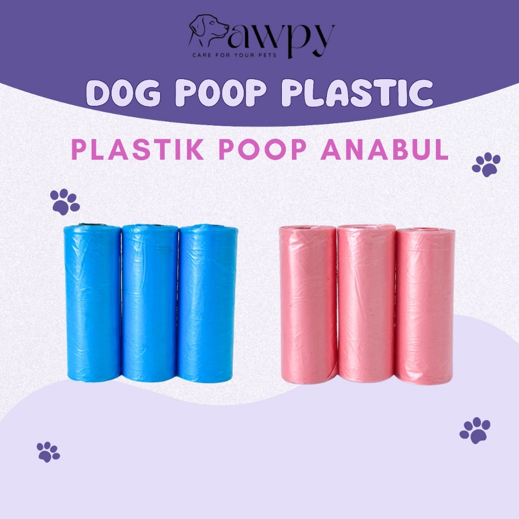 Jual [PAWPY] Poop Bag Polos / Sampah Roll Plastik Pup Hewan / Kantong ...