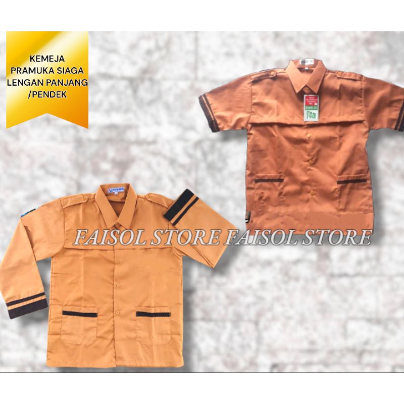 Jual SERAGAM PRAMUKA SIAGA PUTRA PUTRI LENGAN PANJANG DAN LENGAN PENDEK ...