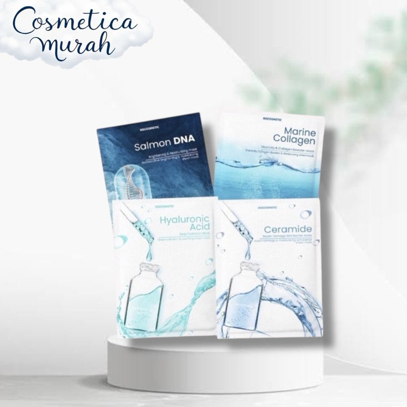 MSGLOW beauty sheet mask marine collagen - masker wajah tisu