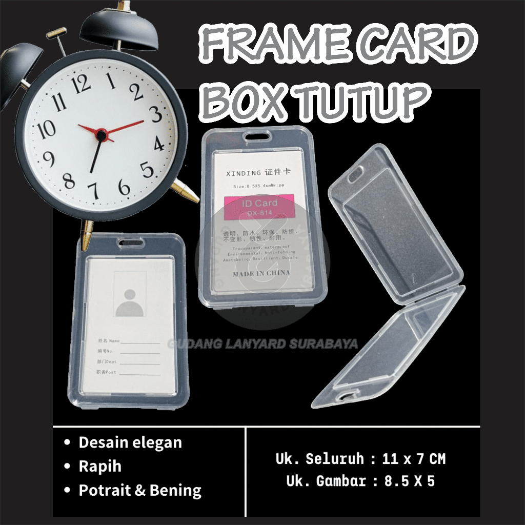 Jual Card holder frame casing box tempat ID card flashdisk holder ...