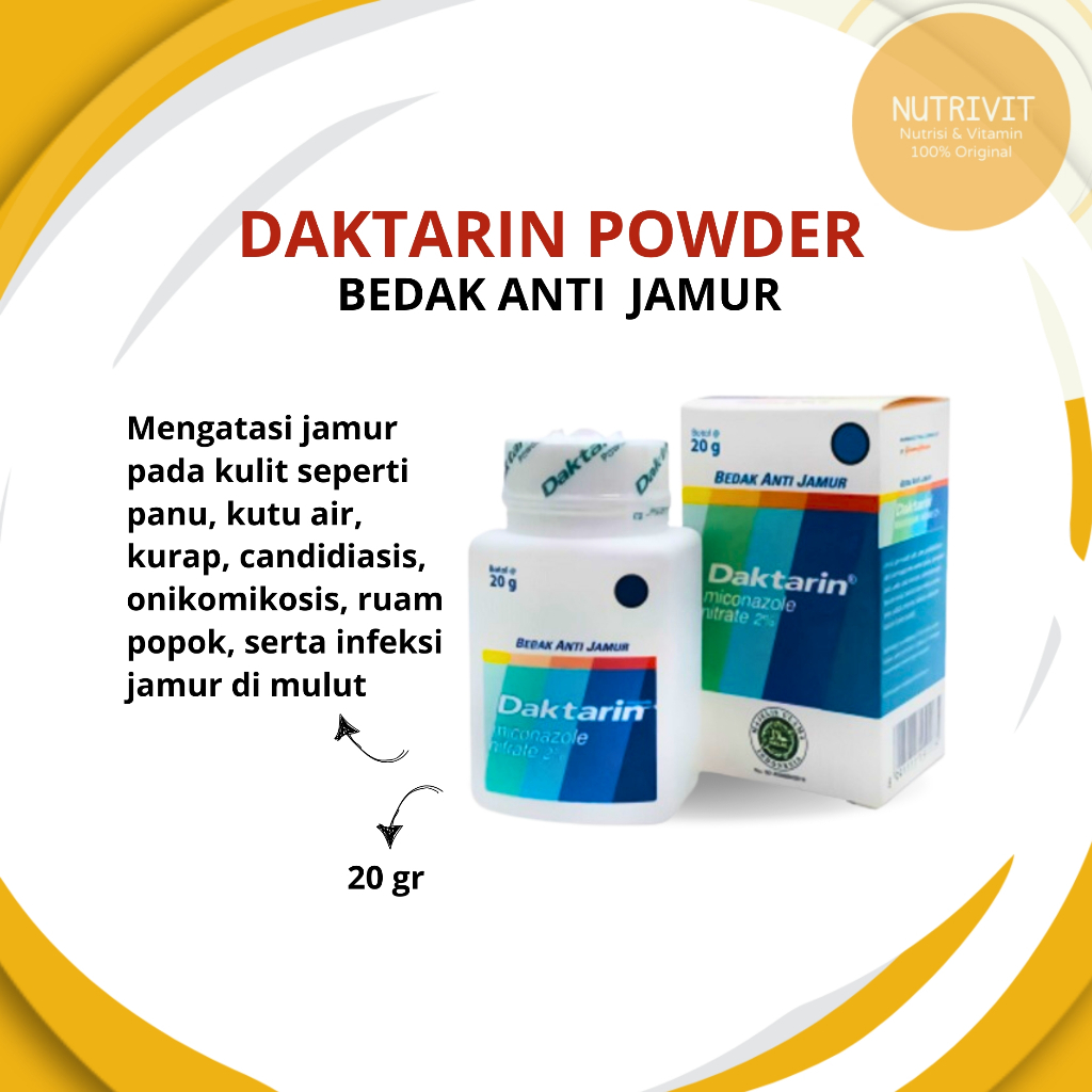 Jual Daktarin powder 20gr bedak untuk jamur | Shopee Indonesia