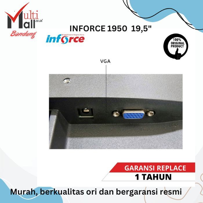 Jual MONITOR INFORCE LED 1950 19.5 20 19 inch inc - VGA + HDMI | Shopee ...