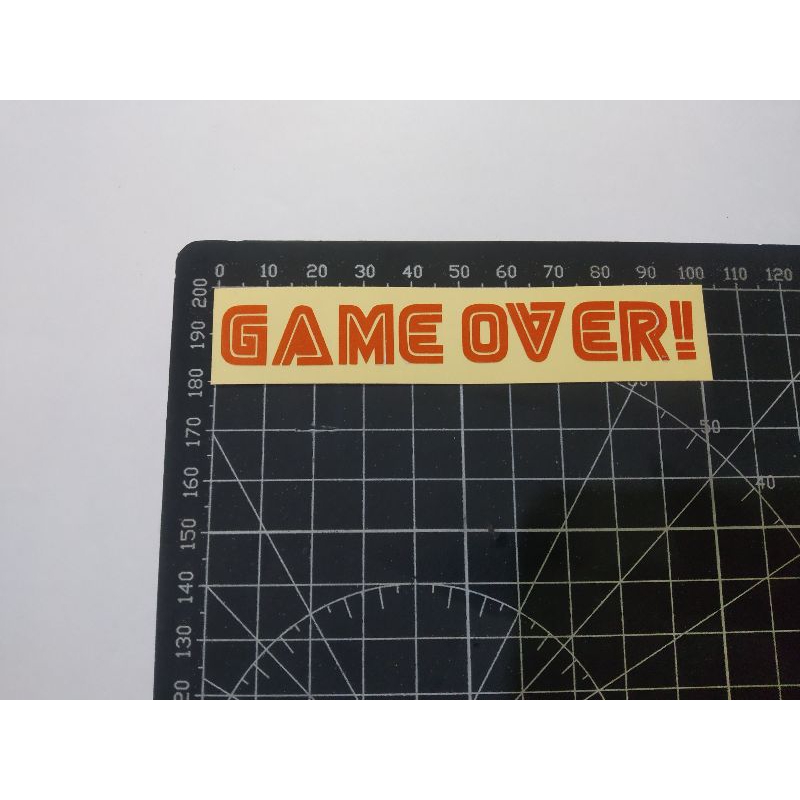 Jual stiker cutting game over | Shopee Indonesia