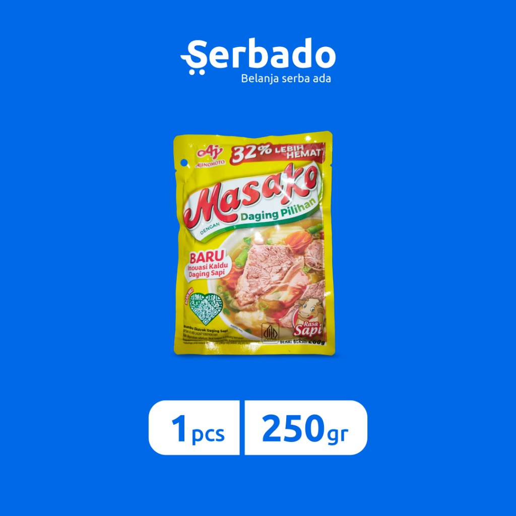 Jual Masako Bumbu Kaldu Penyedap Rasa Sapi Kemasan Sachet 250gr ...