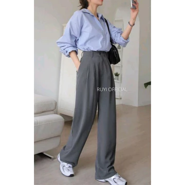 Louis Pants Celana Wanita Bahan Celana Kulot Wanita Celana Kantor Formal Celana Kerja Wanita