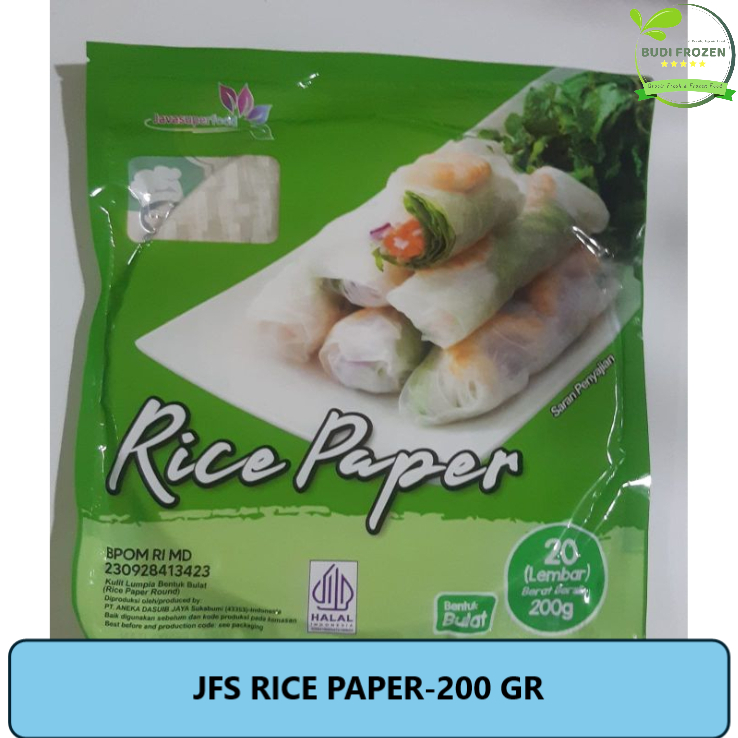 Jual RICE PAPER BULAT 200 GR ISI 20 | Shopee Indonesia