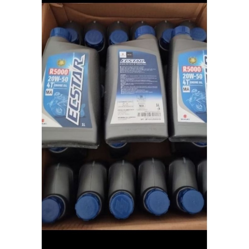Jual oli suzuki ECSTAR 1 liter R5000 20W-50 Engine Oil MA (botol ...