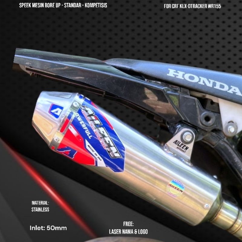 Jual Knalpot CRF 150 KLX DTRACKER WR155 Original Aileen Racing Type A04 ...