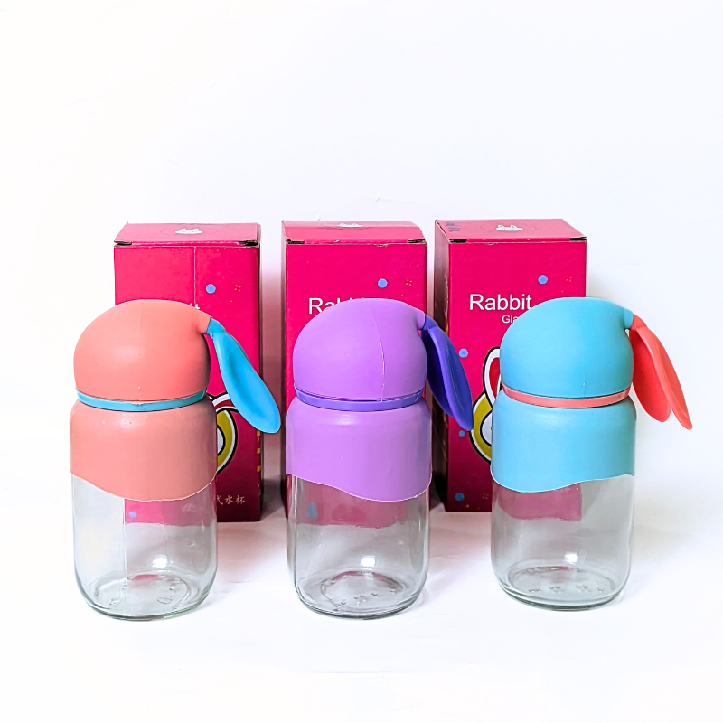 Jual Botol Minum Rabbit Kaca Lucu Termos Air BT309 | Shopee Indonesia
