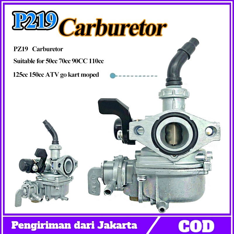19mm Carburetor PZ19 Carb For 50cc 70cc 90cc 110cc 125cc ATV Quad Pit Dirt Bike - Foto 10
