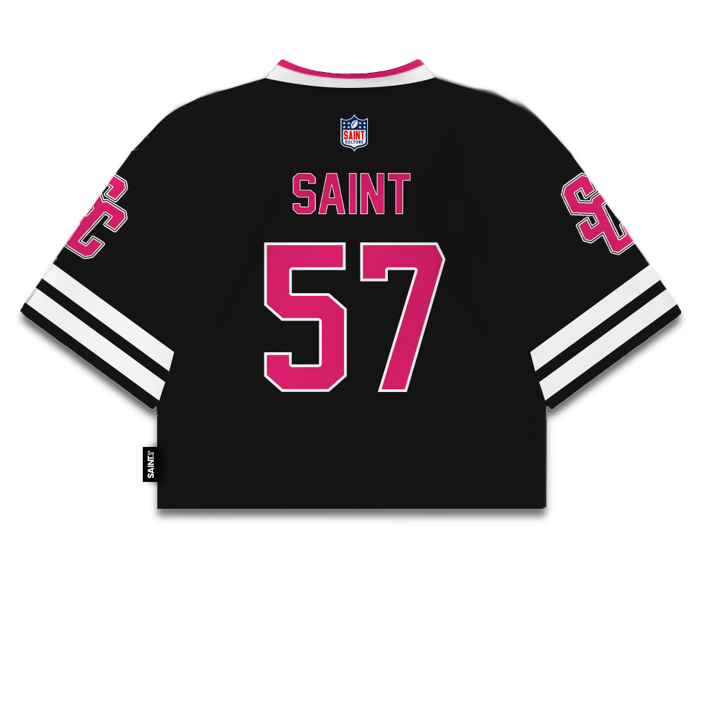 Jual Saint Culture / Black Pink Crop 57 / Croptop Jersey Vintage ...