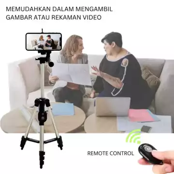 Tripod 3888 Bluetooth Tripod HP Dan Kamera Universal Free Holder U Dan Tas Tripod Dudukan