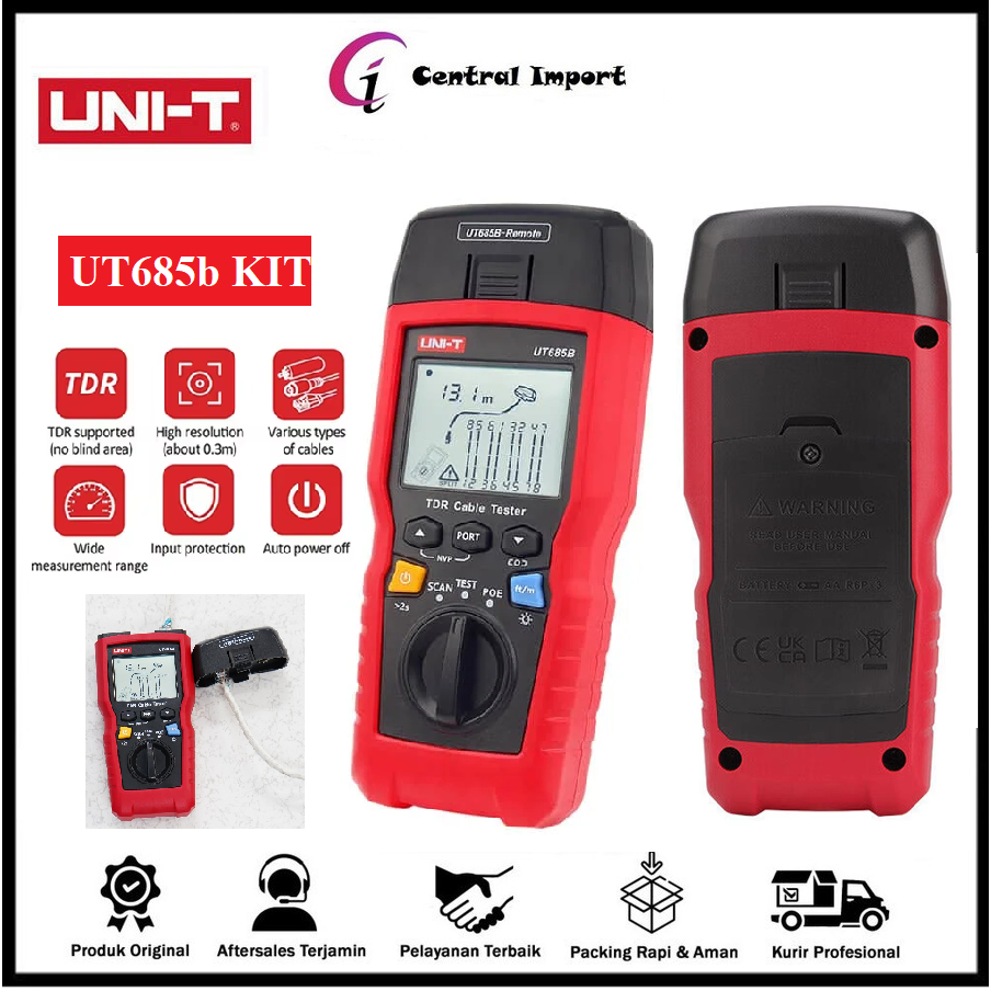 Jual UNI-T UT685B KIT Cable Tester Network Detector LAN Tester ...