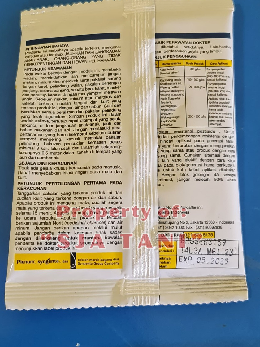 Jual Plenum 50 WP - Insektisida Obat Wereng - 25 gr 100 gr | Shopee ...