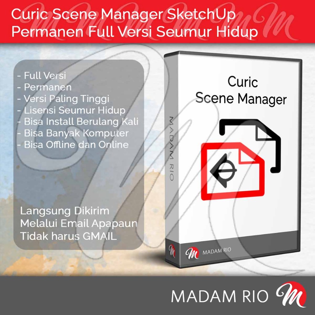 Curic Scene Manager SketchUp Lisensi Permanen Full Versi Tanpa Batas