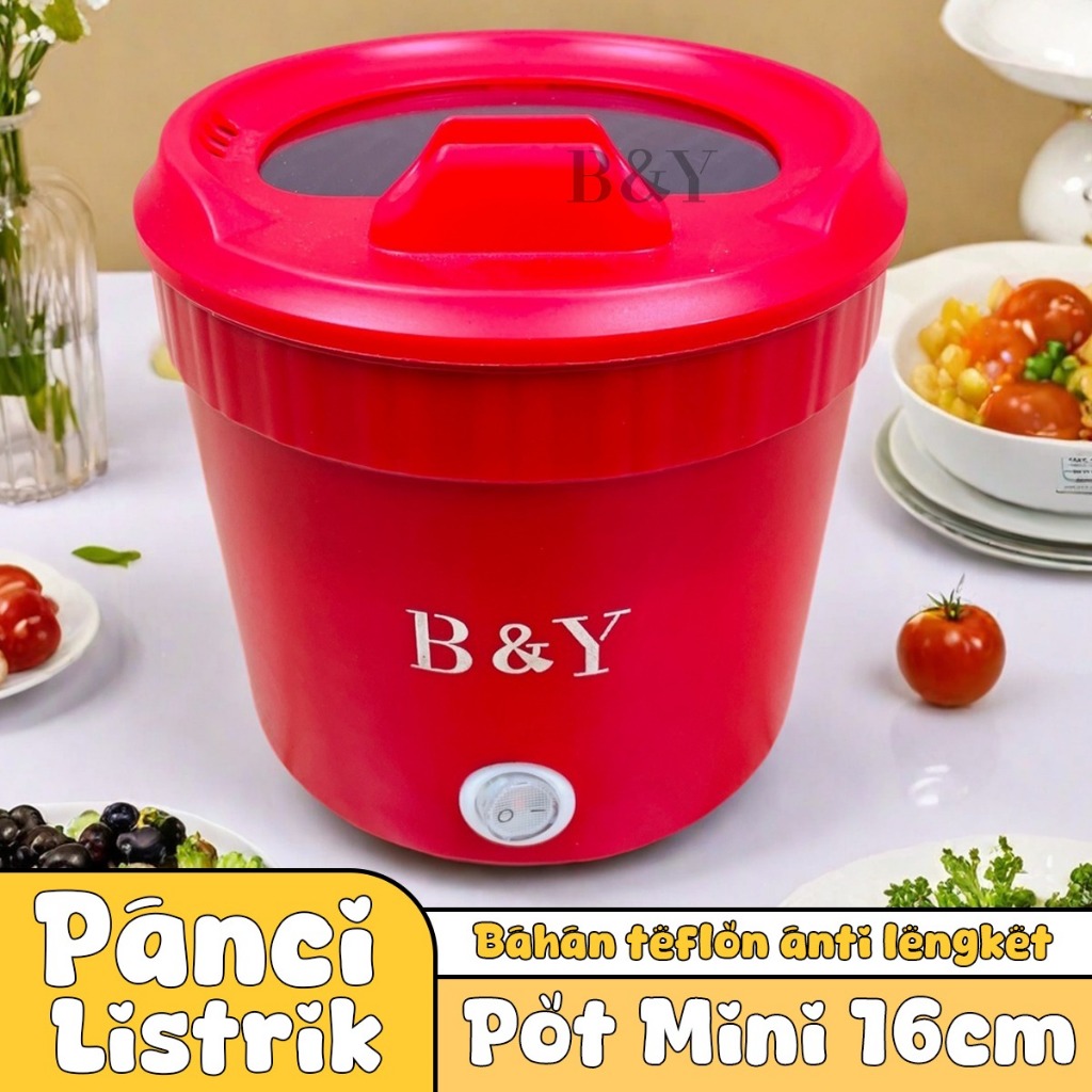 Jual Panci Listrik Mini Teflon / Panci Masak Listrik Mini Multifungsi ...