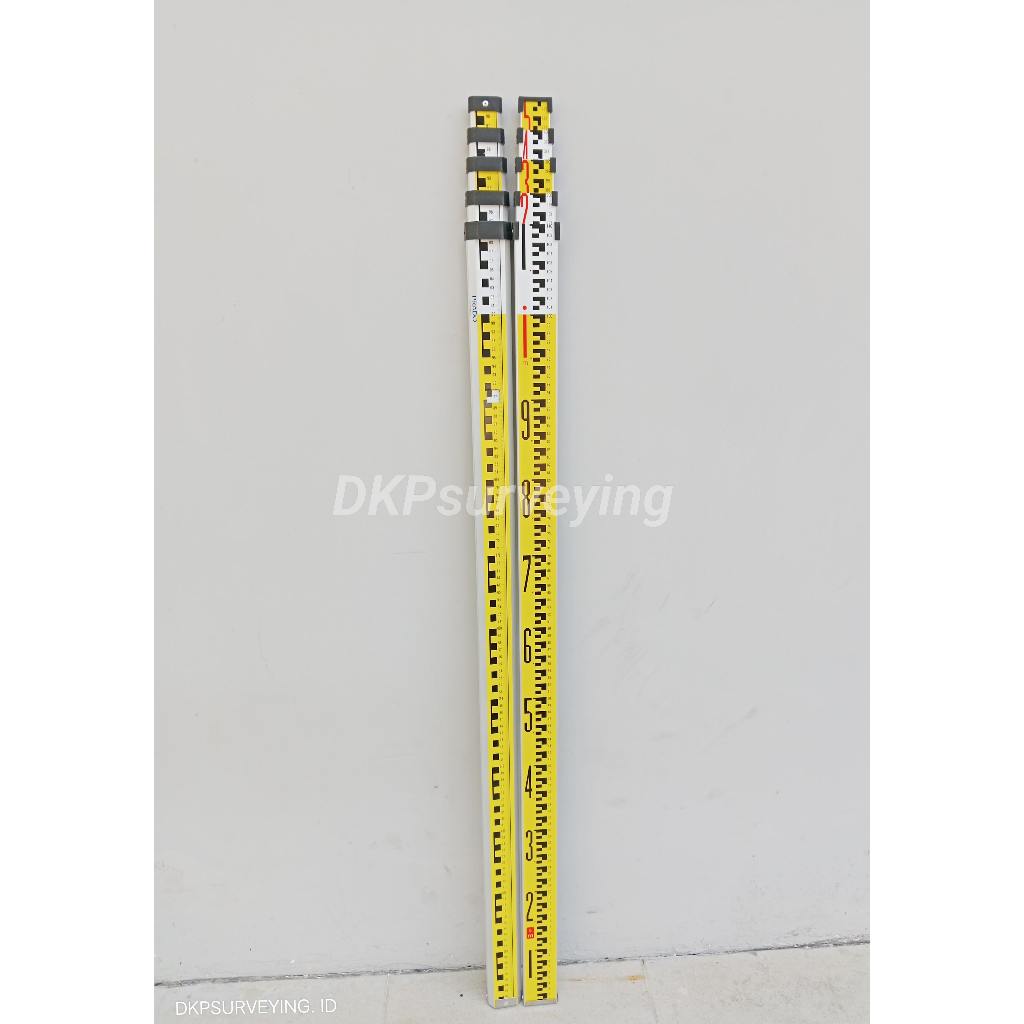 Jual Rambu Ukur / Bak Ukur 5 meter / Mistar Ukur / Levelling Staff 5m ...