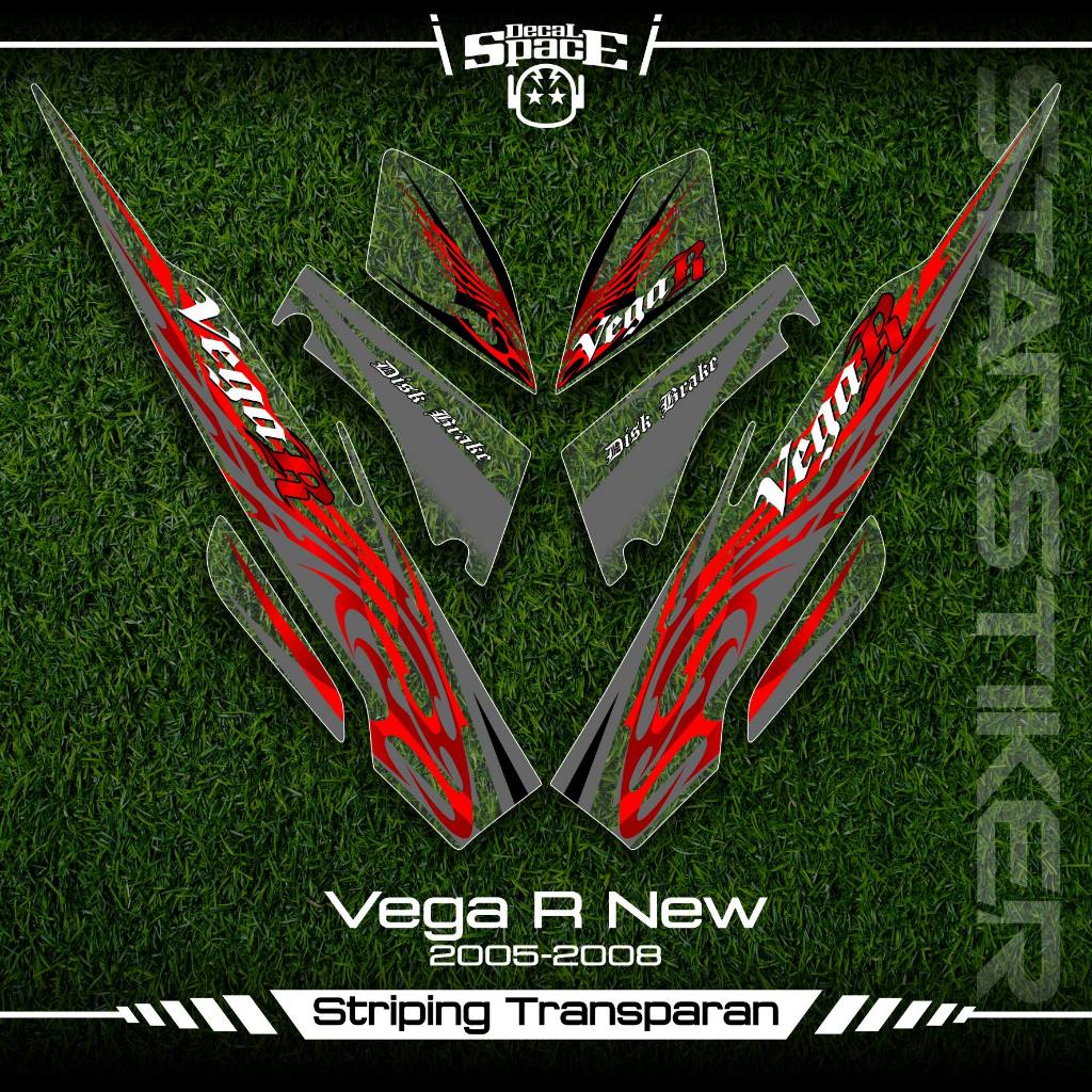 Jual STRIPING TRANSPARAN VEGA R NEW SKU 1 STICKER STIKER BENING YAMAHA ...