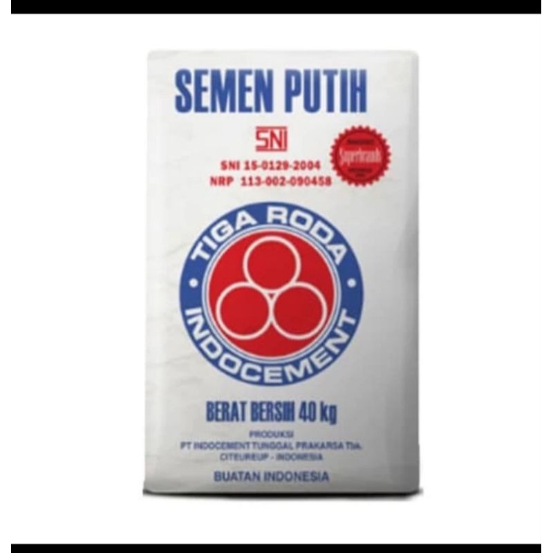 Jual Tiga Roda Indocement Serbaguna Semen Putih 1 kg | Shopee Indonesia