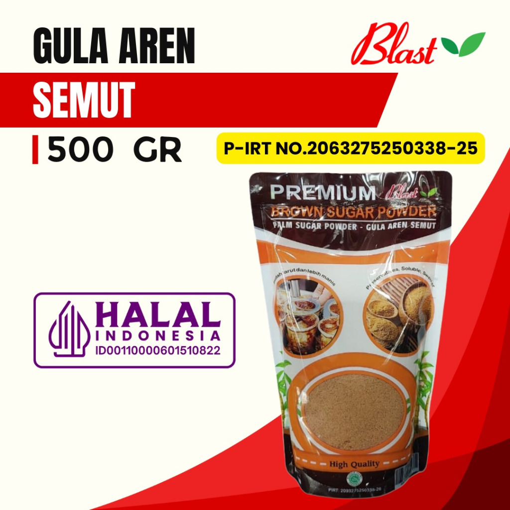 Jual GULA AREN SEMUT 500 GRAM - Gula Aren Bubuk Organik / Brown Sugar ...