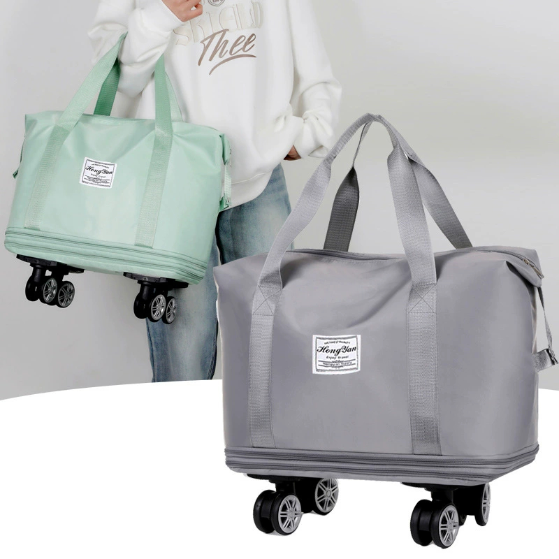3 In 1 Tas Mudik Lebaran Traveling Liburan Beroda Double Zipper Tingkat Bisa Dip - foto 5