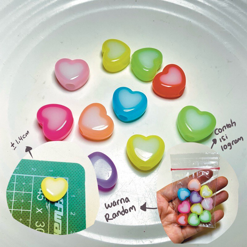 Jual 10 gram manik AC JELLY untuk bahan meronce diy gelang kalung ...