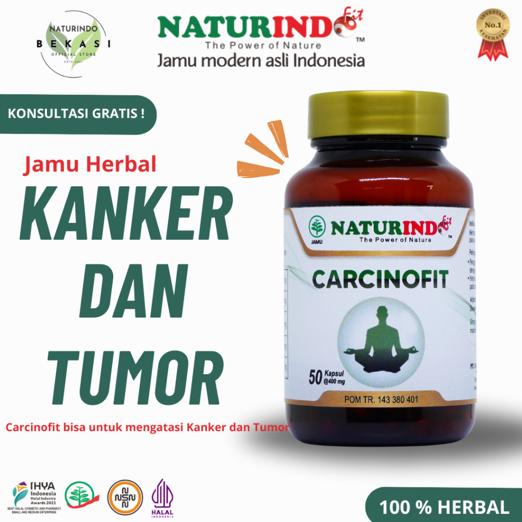 Carcinofit Herbal Kanker Payudara Serviks Tumor Bengkak Nyeri Asli Naturindo