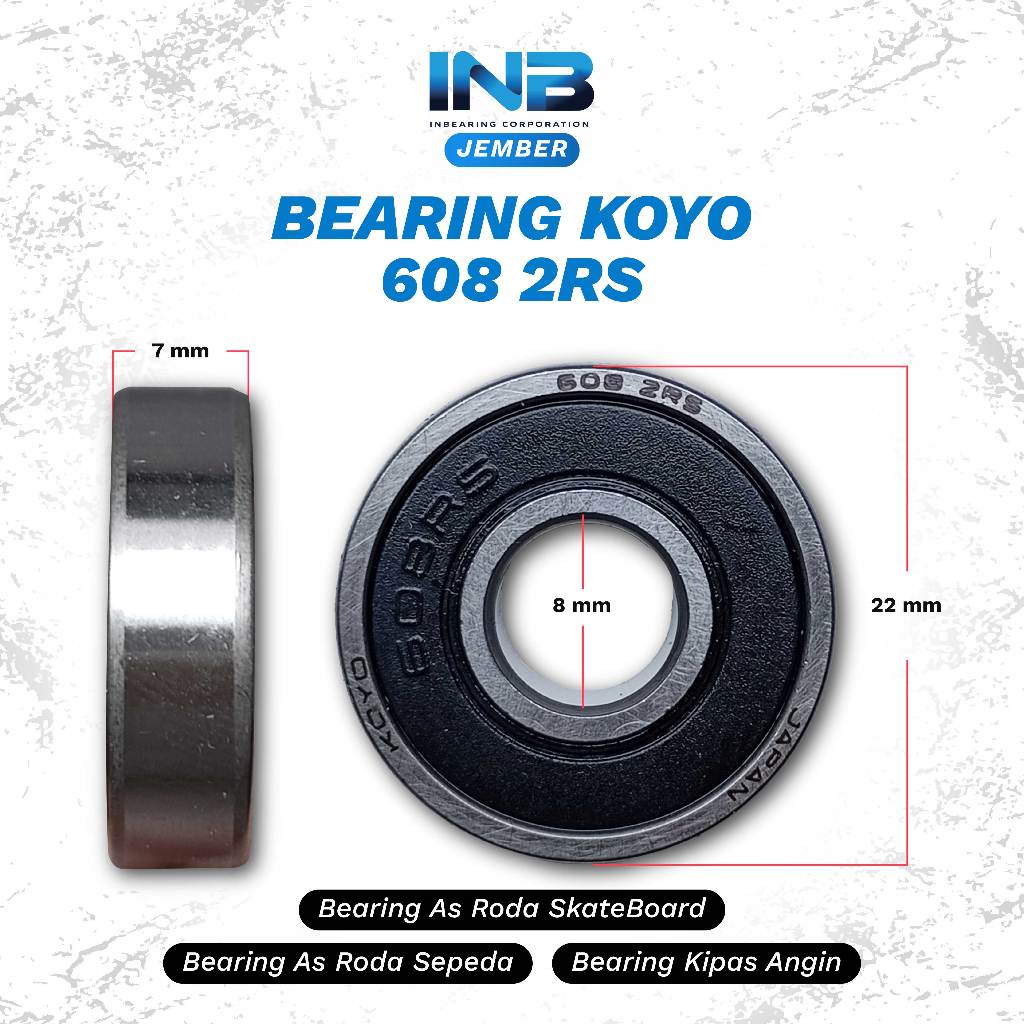 Jual Laker Bearing 608 2RS Koyo INB Bearing As Roda Sepeda Roda ...