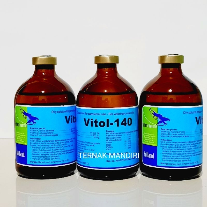 Jual VITOL 140 100 ML Vitsmin ADE sapi kambing domba | Shopee Indonesia