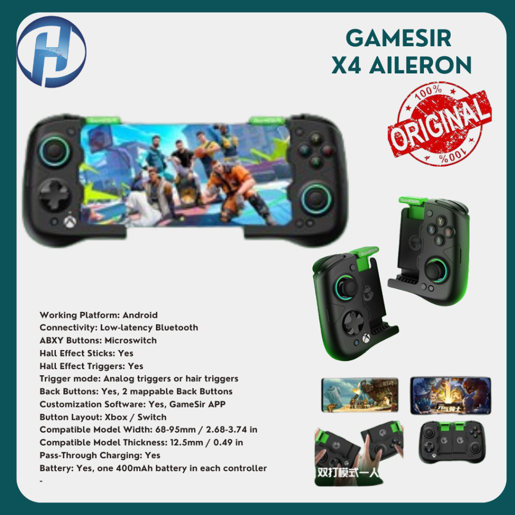 Gamepad Bluetooth X4 Aileron Per Android - Controller Con Joystick Hall Effect Per Xbox, COD E Fortnite - Foto 4