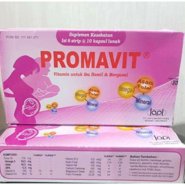 Jual Promavit 𝟏 𝐒𝐓𝐑𝐈𝐏 𝐈𝐒𝐈 𝟏𝟎 𝐊𝐀𝐏𝐒𝐔𝐋 - Vitamin Ibu Hamil dan Menyusui ...
