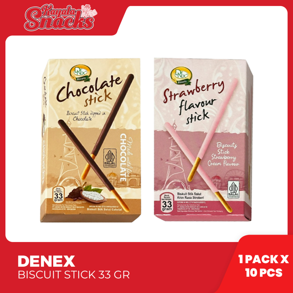 Jual DENEX Biscuit Stick 33g - 1 Pack x 10 Pcs | Shopee Indonesia