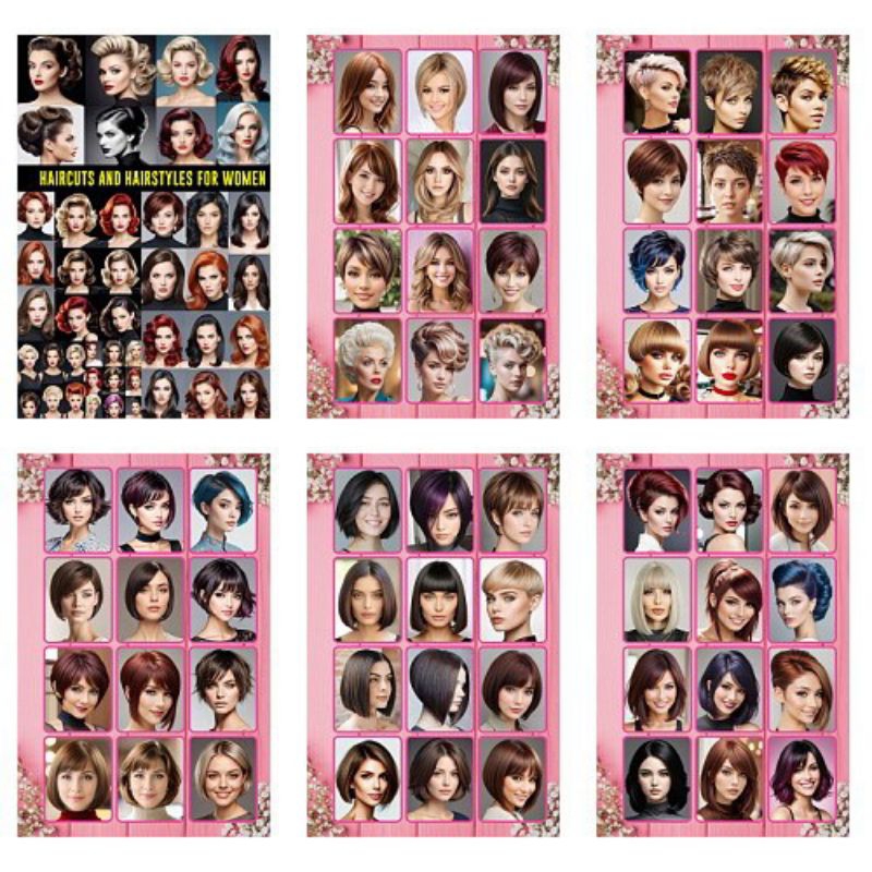 Jual buku katalog model rambut wanita - salon wanita - buku model ...