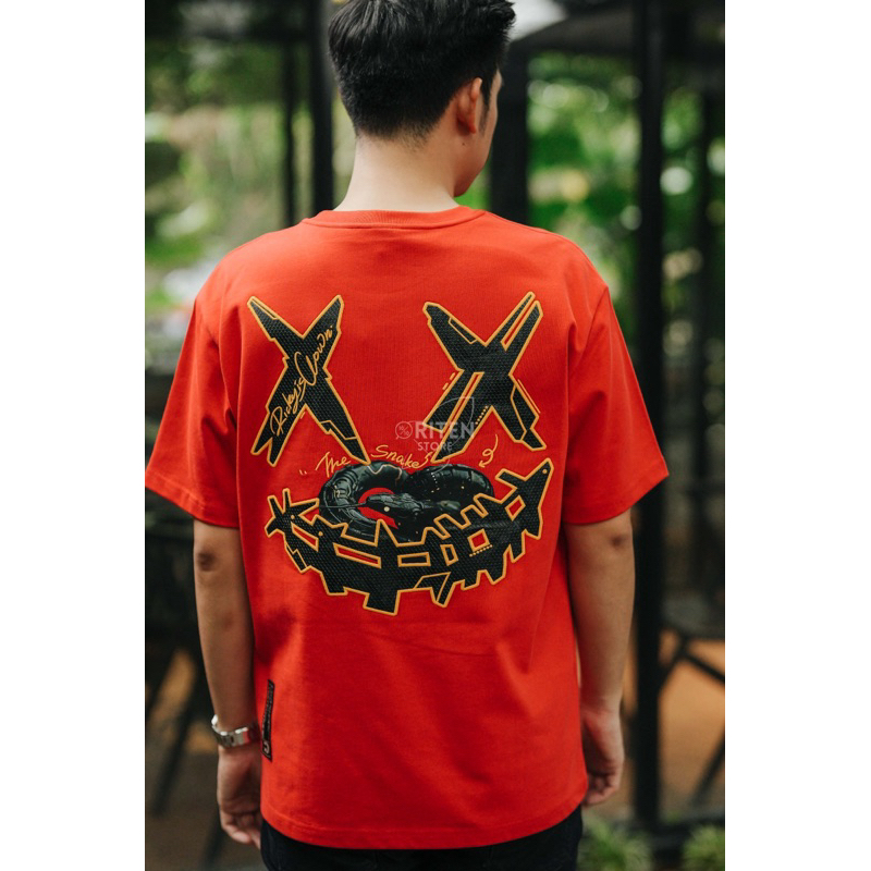 Jual Ricky Is Clown Mechanical Snake Tee Red Original / Baju Kaos RIC ...